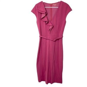 Kate Spade Pink Belted Dress Size Small